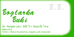 boglarka buki business card